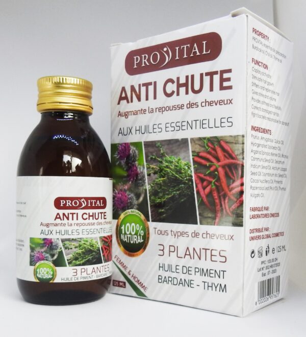 pro-vital Anti Chute à Huile de Piment, Bardane et Thym 125ml